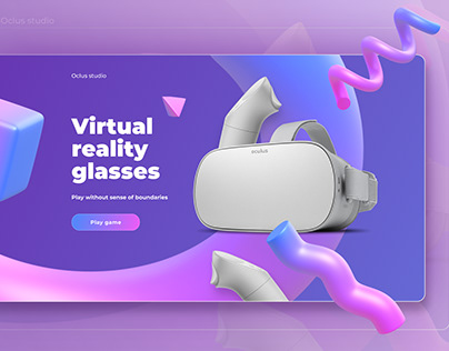 Landing page. Concept VR