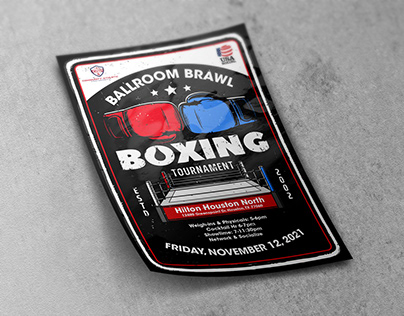 Boxing Tournament Flyer Design