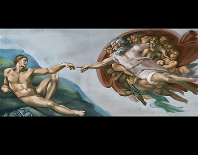 The Creation of Adam by Michelangelo study