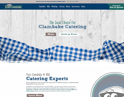 Essex Clambake - Catering Website