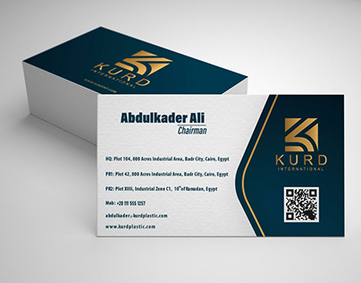 bussiness card For a company kurd