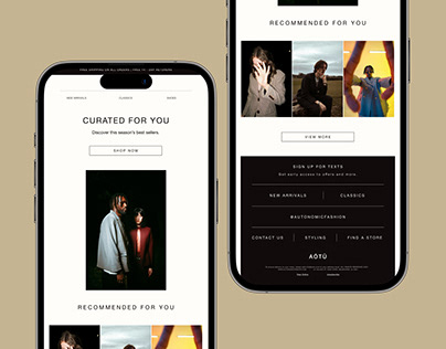 Fashion Curated EMAIL DESIGN