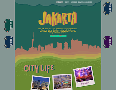 JAKARTA Travel Info Website Design