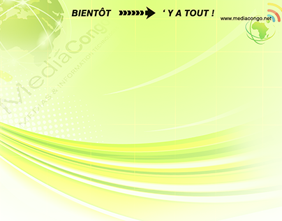 Background design for Mediacongo - Kinshasa