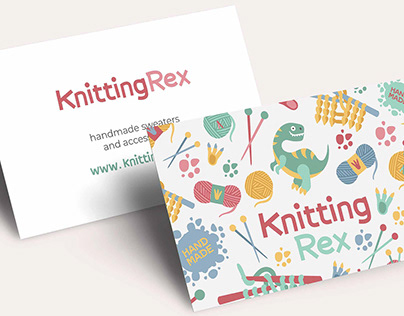 Knitting Rex handmade - brand identity