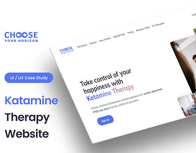 UI/UX Case Study Design |Katamine Therapy Website|Figma