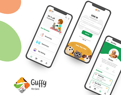 Guffy Pet Care App Concept