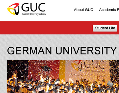 GUC Website "German University in Cairo"