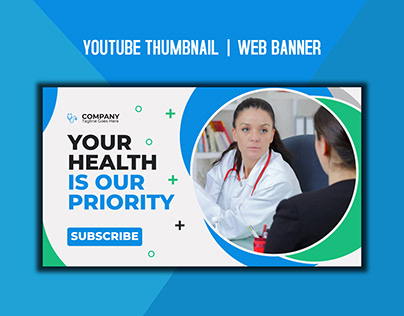Medical Heal Youtube Thumbnail Template Design