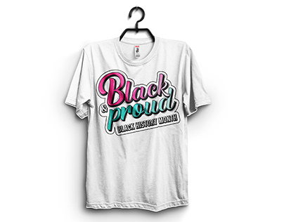 Typography Black history month T shirt design