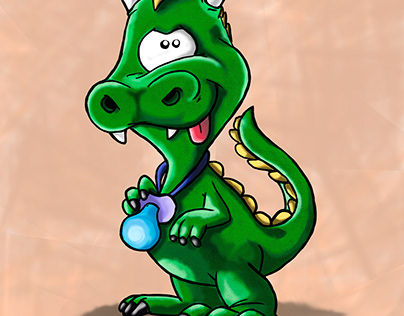 Baby dragon character - Personaje bebé dragón