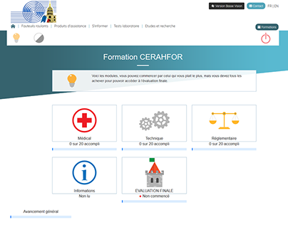Web Design CERAHFOR (e-formation)