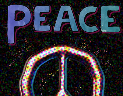 Poster - illustration - PEACE & COLOR