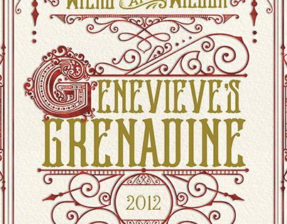 Genevieve's Grenadine Bottle