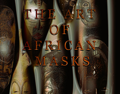 The Art of African Masks, book cover design
