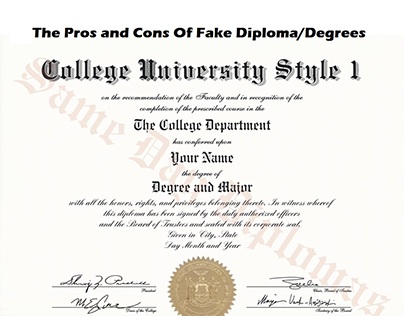 The Pros and Cons Of Fake Diploma/Degrees
