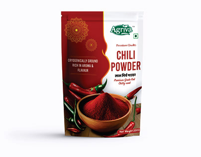 Red Chili Powder Pouch Design