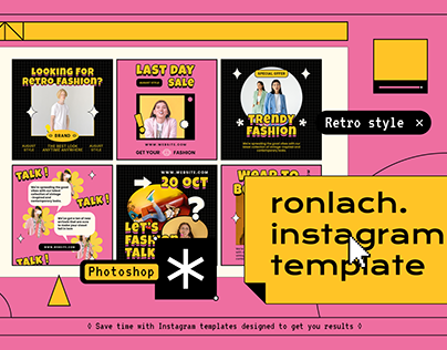 Ronlach 90s Retro Instagram template