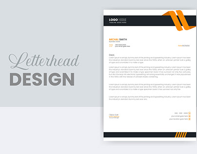 Corporate Letterhead Design Template