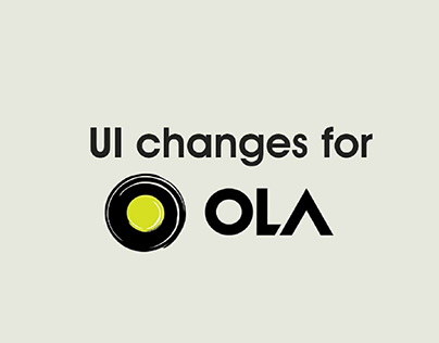 UI/UX redesign | Ola