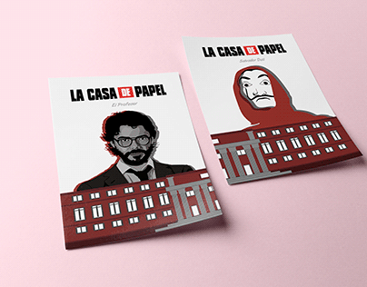 Posters for the series "La Casa de Papel"
