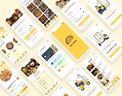 Mell Foods - Food Delivery App - 25+ Screens