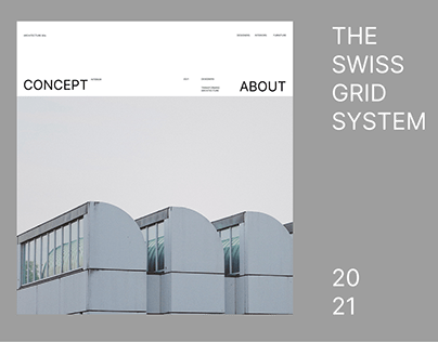 Concept-design Swiss Typography