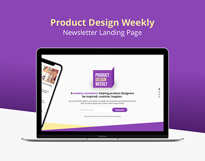 Landing Page for Newsletter Subscription