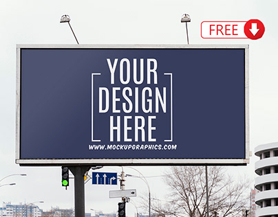 Street Banner Display Mockup Design