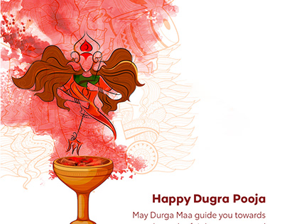 Durga Pooja Social media post