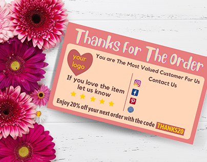 Thank You Card Template /Canva