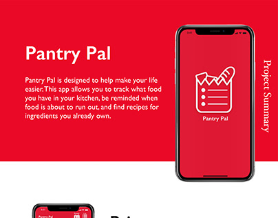 Imaginary App Documentation Site - Pantry Pal