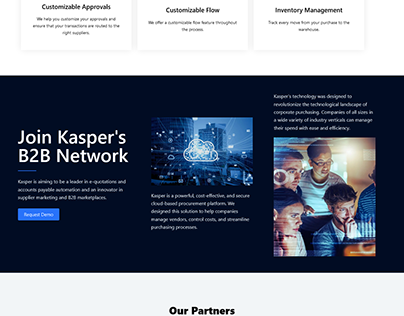 Website Design for Kasper Procurement SAS Solution