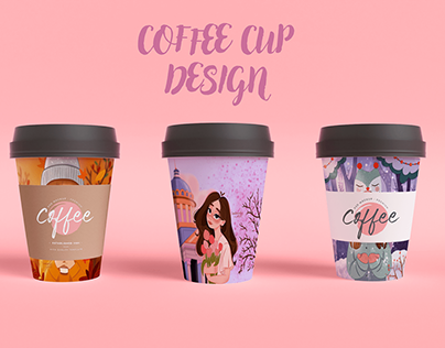 Packaging design/Coffee cups/Illustrations