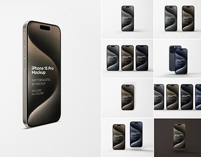 iPhone 15 Pro Mockup — free