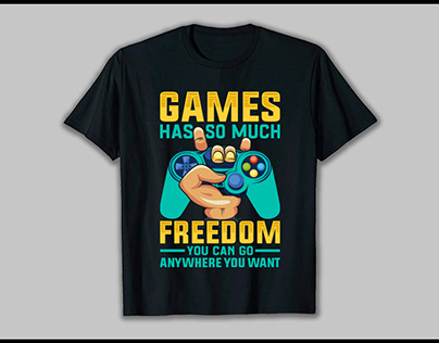 Trendy Gamer T-Shirt Design