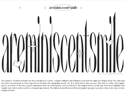 areminiscentsmile - Free Elegant Serif Typeface