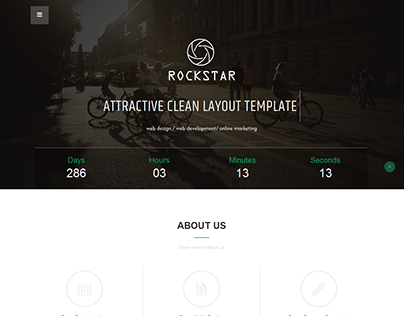 Rockstar- A simple coming soon page