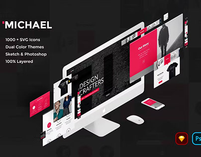 Free Michael Creative Website UI Kit