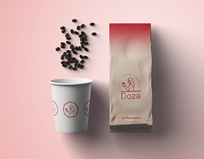 Logo for "Doza" coffee shop