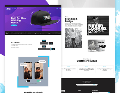 Noodl Hats, Single Product Landing page