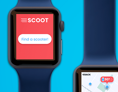 Scooter rental payment process on apple watch