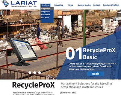 Lariat Technologies Solutions Page Mock up