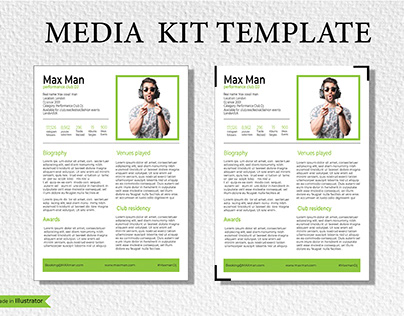 Dj Media kit Design