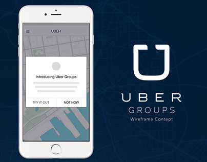 Uber Groups - Wireframe Concept