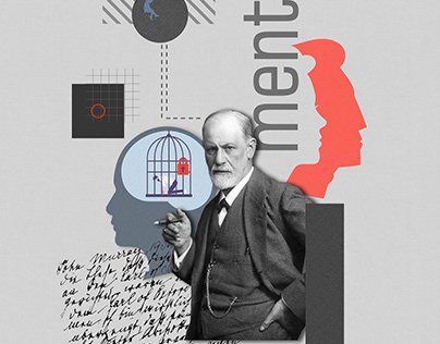 Inner Buddy - Sigmund Freud | DIgital Collage