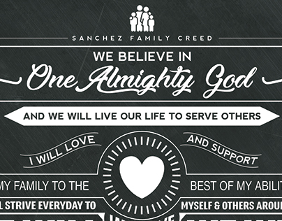 Typography Family Creed