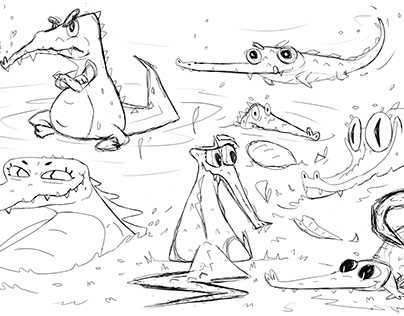 Project thumbnail - Cocodrile sketches