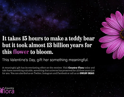 Gift her something meaningful. Ad for Country Flora.