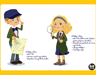 Little detectives character design for kids